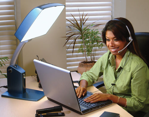 Carex Day-Light Sky SAD Therapy Lamp - 10,000 LUX Bright Light, Glare-Free