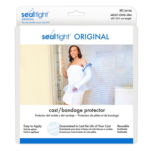 SEAL-TIGHT Original Adult Long Arm Cast & Bandage Protector - 40" Waterproof Cover