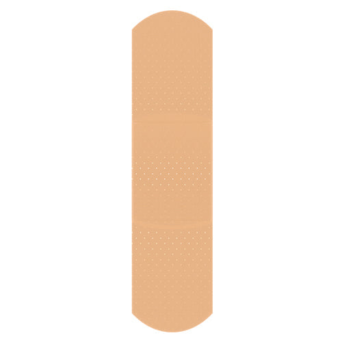 Sheer Plastic Adhesive Bandages, 3/4 x 3 in, Sterile, Latex-Free, 100 ct