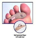 Toe Crest - Medium - Right Foot - 3 Pack - Leather Toe Support for Hammer Toe Pain Relief - Fits Women's 8-10, Men's 6-8