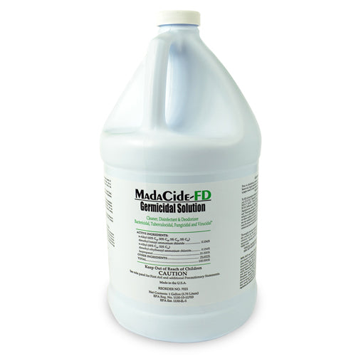 MadaCide FD Disinfectant Gallon (128oz) - Hospital Grade Hard Surface Cleaner