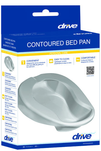 Contoured Bed Pan Disposable 84 oz Capacity - Stain & Crack Resistant