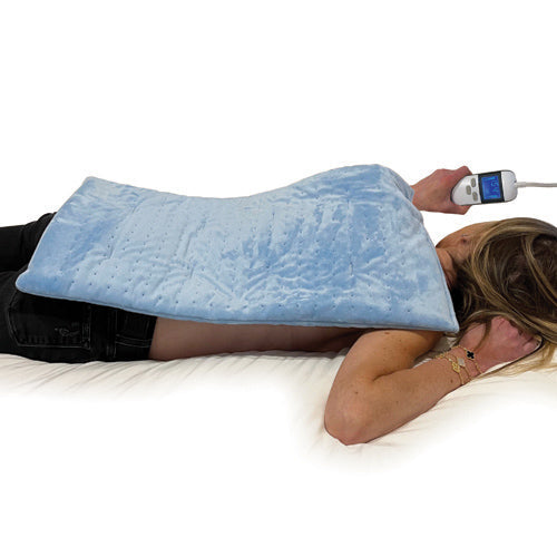 Washable Heating Pad 12 x 24 with Rapid Heat, 6 Settings, Auto-Off Timer