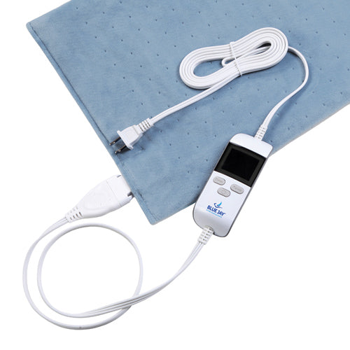 Washable Heating Pad 12 x 24 with Rapid Heat, 6 Settings, Auto-Off Timer
