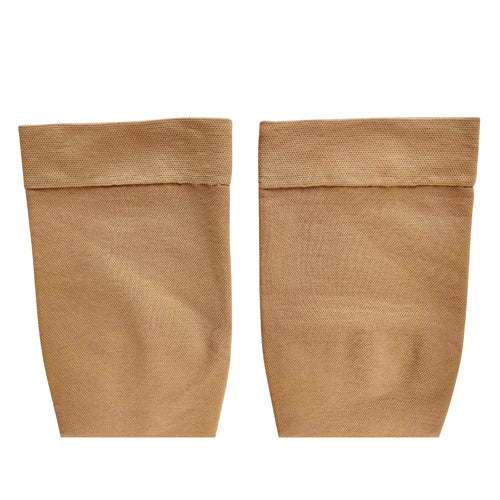 30-40 mmHg Compression Stockings - Medium, Beige, Below Knee, Closed Toe