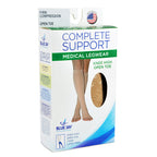 Firm 20-30 mmHg Compression Stockings - Extra Large - Open Toe Below Knee - Beige
