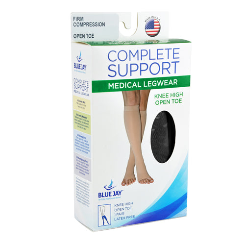 Firm 20-30 mmHg Below Knee Compression Stockings - Small, Black - For Varicose Veins & Tired Legs