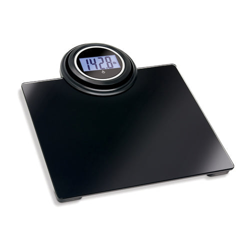 Extendable Digital Bathroom Scale with Wide Platform, 550 lb Capacity