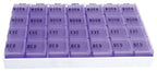 MediChest 7-Day Pill Organizer with Braille, 4 Compartments Per Day