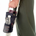 Crutch Accessory Pouch - Universal Fit, Black Nylon, 10 x 5 x 1 Inch