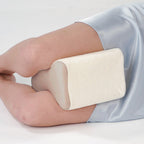 Knee Separator Pillow for Leg Support - Foam Body Positioner - Ecru Cover