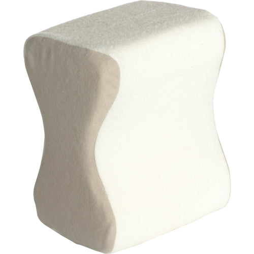 Knee Separator Pillow for Leg Support - Foam Body Positioner - Ecru Cover