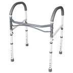 Carex Stand-Alone Bathroom Safety Rail - Adjustable Height Toilet Assist Grab Bar, 300 lb Capacity