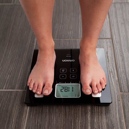 OMRON Body Composition Monitor and Scale with Bluetooth - Tracks Weight, Body Fat, Muscle & More