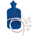 2 Quart Hot Water Bottle Enema and Douche Kit - Blue Jay Rubber System for Pain Relief & Cleansing