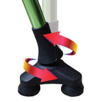 Blue Jay Green Offset Cane with Foam Handle - Adjustable, Lightweight, 300 lbs Capacity