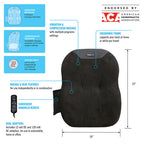 ObusForme Portable Compression Back Massager with Heat - Car & Home Use