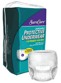 Disposable Incontinence Underwear, Medium (34-46 inch), Absorbent Core, 4 Packs/20 Per Case