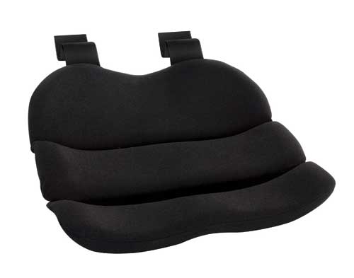 Obus Contoured Seat Cushion - Black Ergonomic Comfort for Office, Home & Car