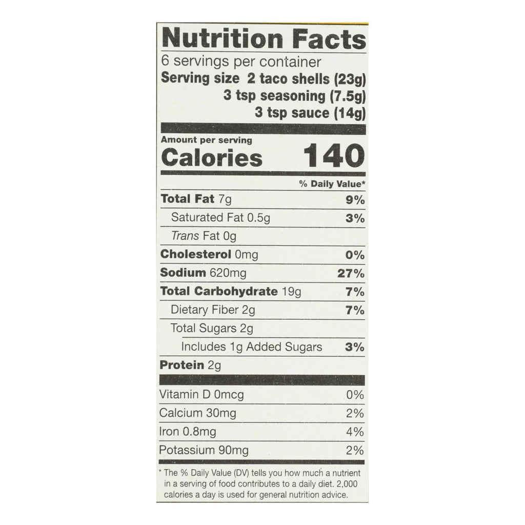 Garden of Eatin' Yellow Corn Taco Dinner Kit, 9.4 oz (Case of 12)