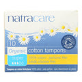 Natracare 100% Organic Cotton Tampons, Super, 10 ct (Case of 2)