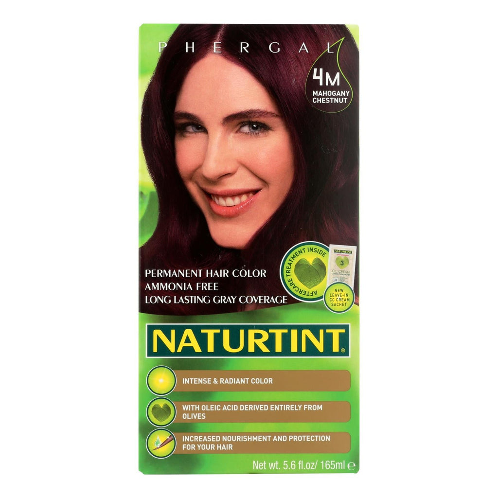 Naturtint Permanent Hair Color, 4M Mahogany Chestnut, 5.28 oz (Case of 2)