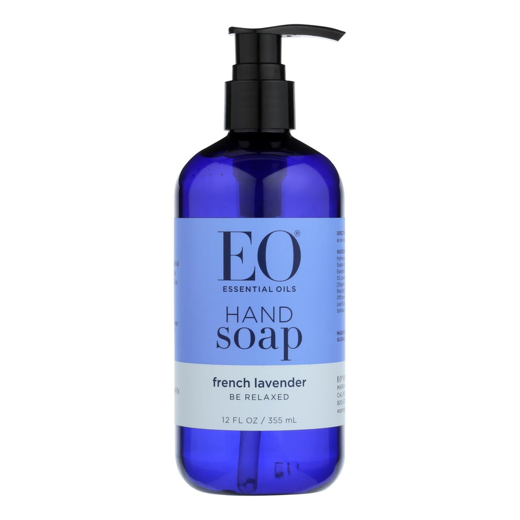 EO Liquid Hand Soap, French Lavender, 12 fl oz (Case of 3)