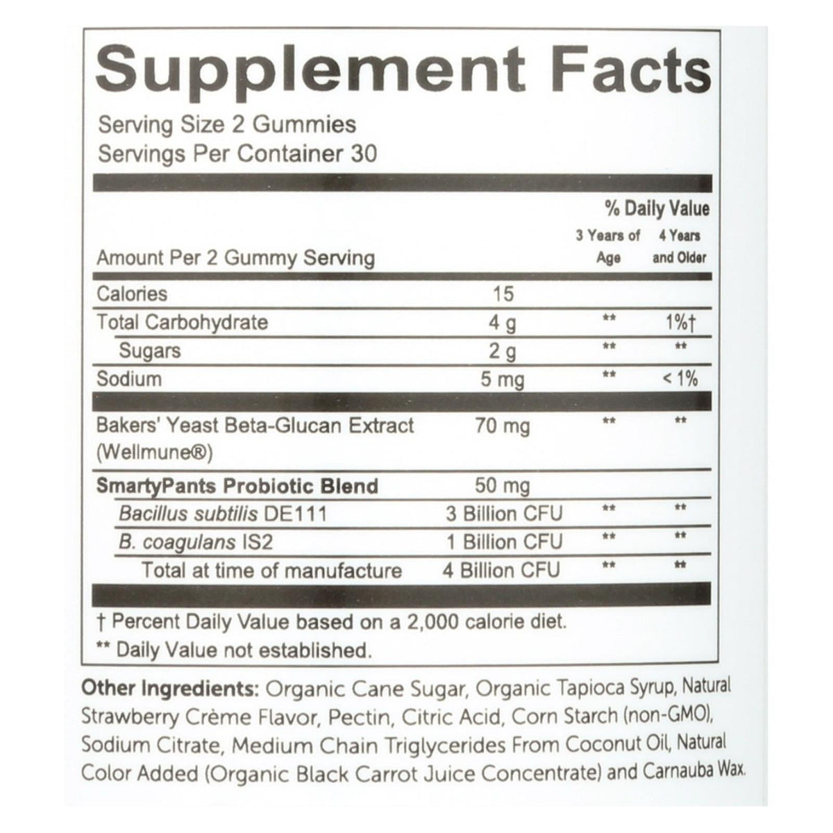 SmartyPants Kids Probiotic, Strawberry Creme, 60 ct (Case of 3)