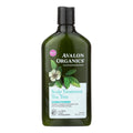 Avalon Organics Scalp Treatment Tea Tree Conditioner, 11 fl oz (Case of 3)