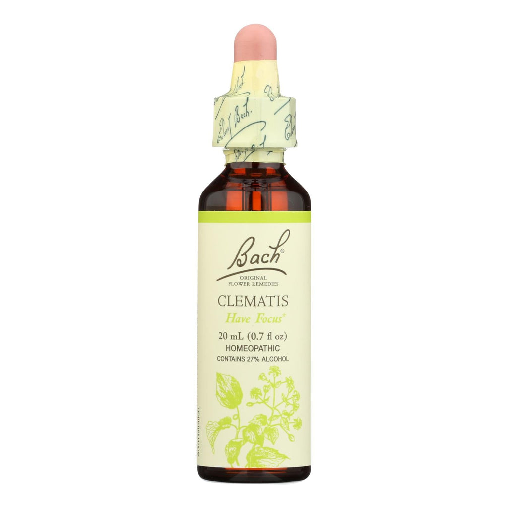 Bach Flower Remedies Clematis Essence, 0.7 fl oz (Case of 3)