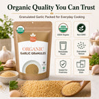 Organic Garlic Granules – For Marinades, Rubs & Roasting