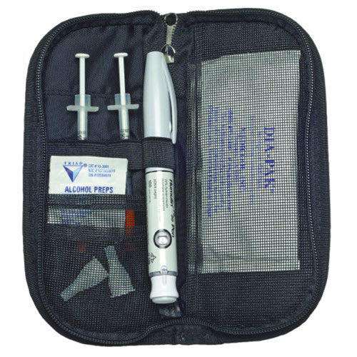 Dia-Pak DayMate Black - Compact Insulated Diabetes Travel Case for Insulin Pens & Supplies