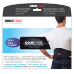 ObusForme Men’s Back Support Belt S/M – Black, Adjustable Lumbar Support for Posture & Lifting