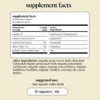 Alice Chocolate Nightcap – Sleep-Supporting Organic Dark Chocolate, Case of 4-2.7 Oz
