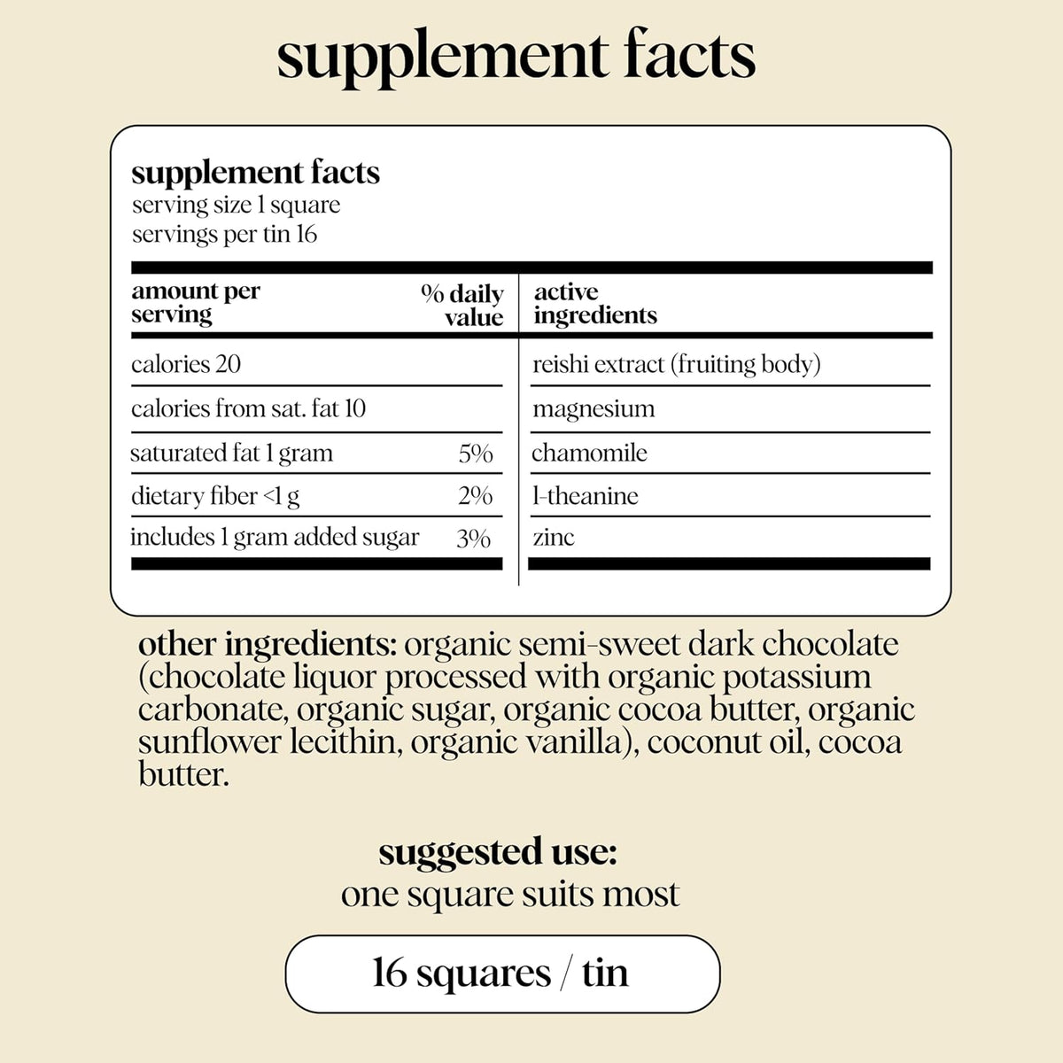 Alice Chocolate Nightcap – Sleep-Supporting Organic Dark Chocolate, Case of 4-2.7 Oz