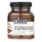 DeLallo Instant Espresso Powder (Dark Roast Coffee) for Baking & Tiramisu | Case of 6 x 1.94 Oz Jars