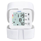 Blue Jay Wrist Blood Pressure Monitor with Voice Broadcast & Case - Digital, 198 Memories