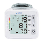 Blue Jay Wrist Blood Pressure Monitor with Voice Broadcast & Case - Digital, 198 Memories