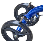 Keep Me Moving Steerable Folding Knee Scooter - BlueJay - Compact Mobility Walker