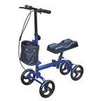 Keep Me Moving Steerable Folding Knee Scooter - BlueJay - Compact Mobility Walker
