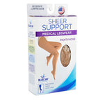 Ladies' Sheer Firm Support X-Tall Pantyhose 20-30 mmHg - Beige Compression Stockings