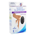 Ladies' Firm Support Sheer Pantyhose 20-30 mmHg - Tall, Black