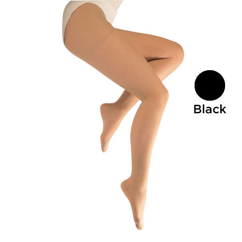 Ladies' Firm Support Sheer Pantyhose 20-30 mmHg - Tall, Black