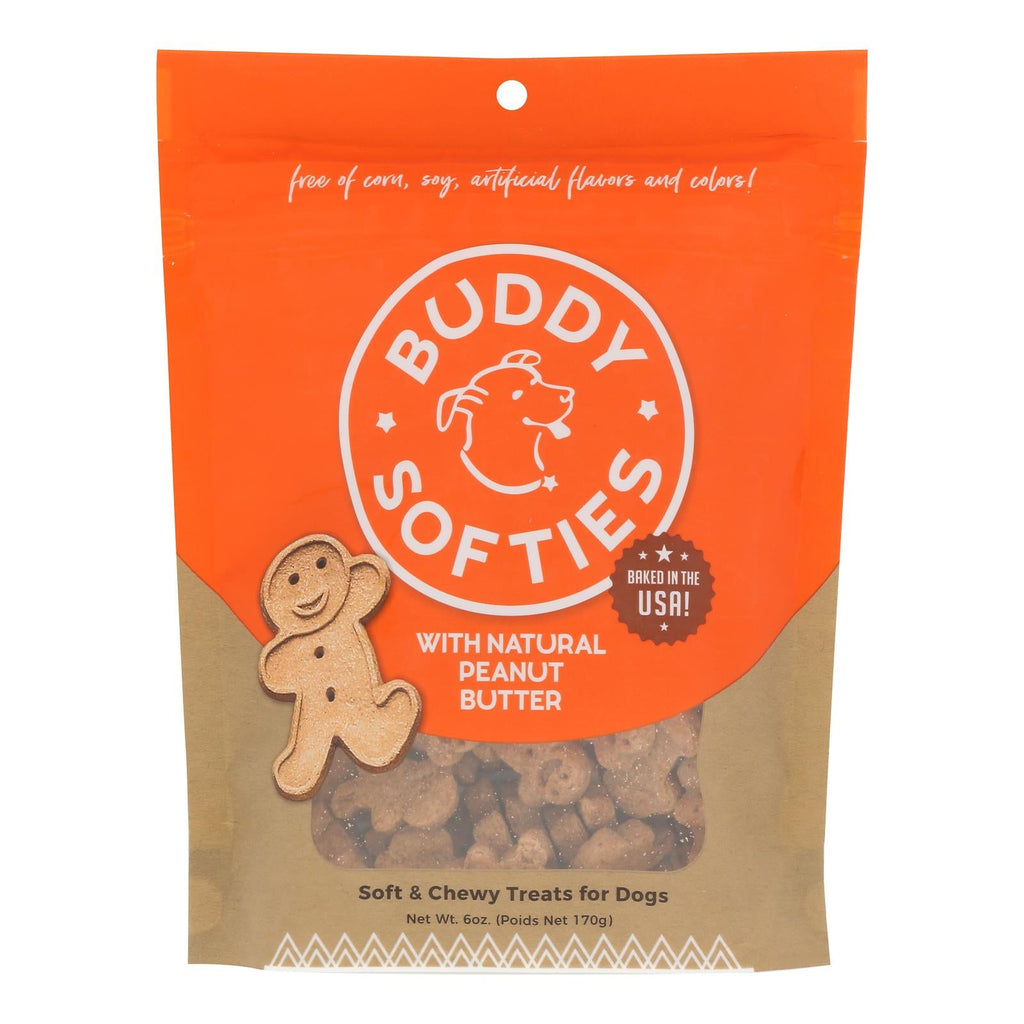 Cloud Star Buddy Biscuits Soft & Chewy Dog Treats - Peanut Butter - 6 oz (Case of 12)