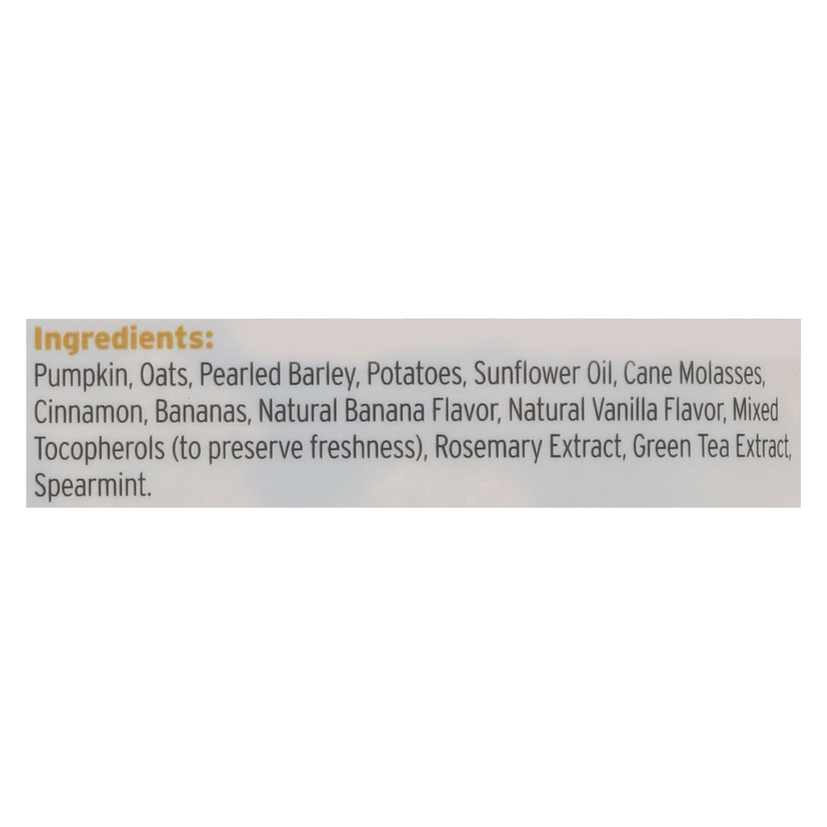 Fruitables Pumpkin & Banana Flavor Dog Treats, 7 oz (Case of 8)