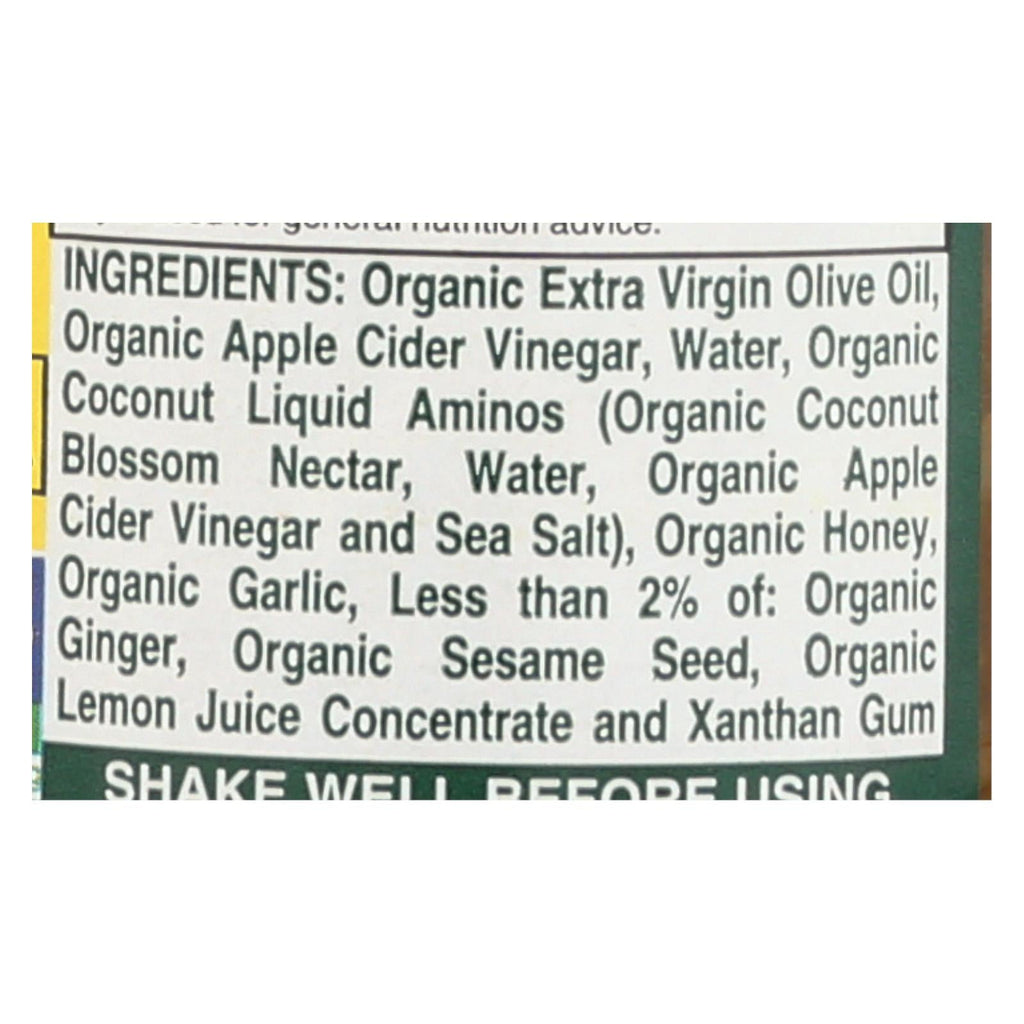 Bragg Ginger and Sesame Dressing & Marinade, 12 oz (Case of 6)