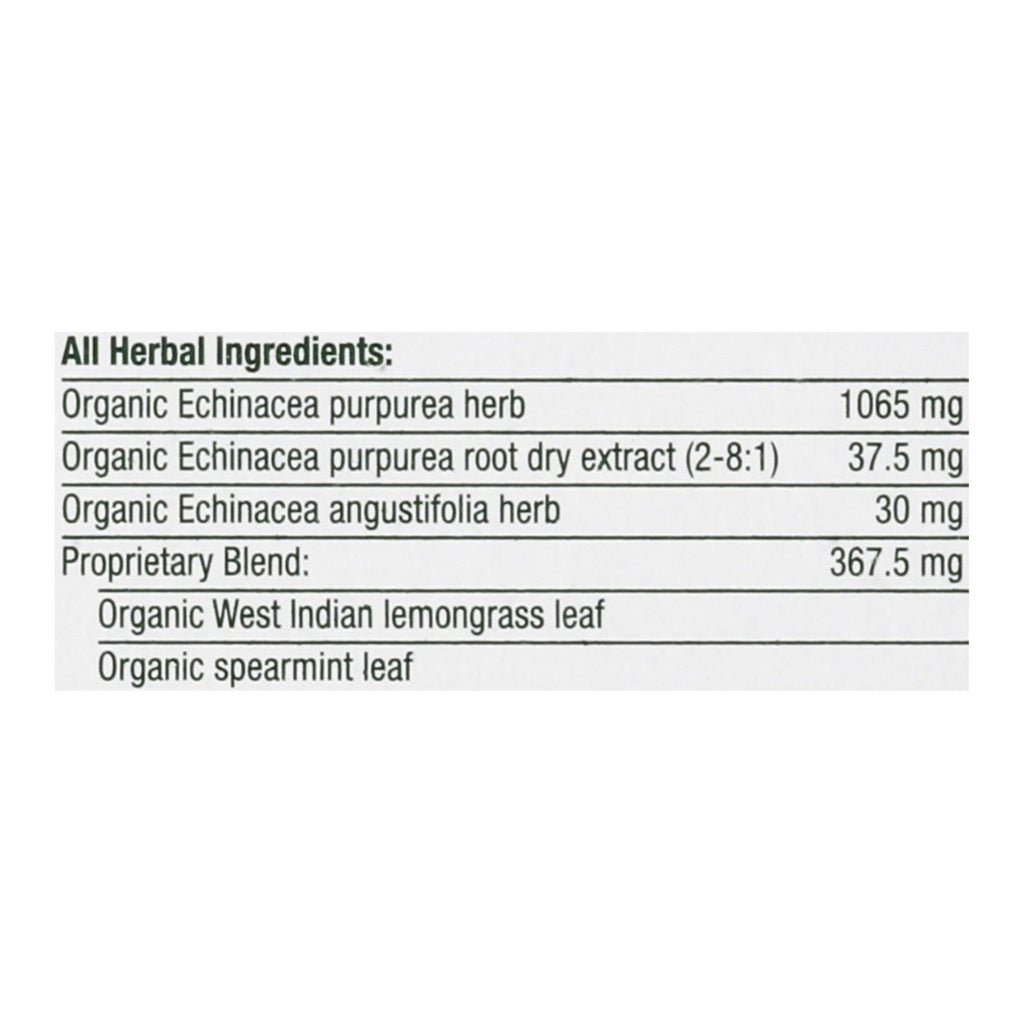 Traditional Medicinals Organic Echinacea Plus Tea - Caffeine Free - 16 Bags