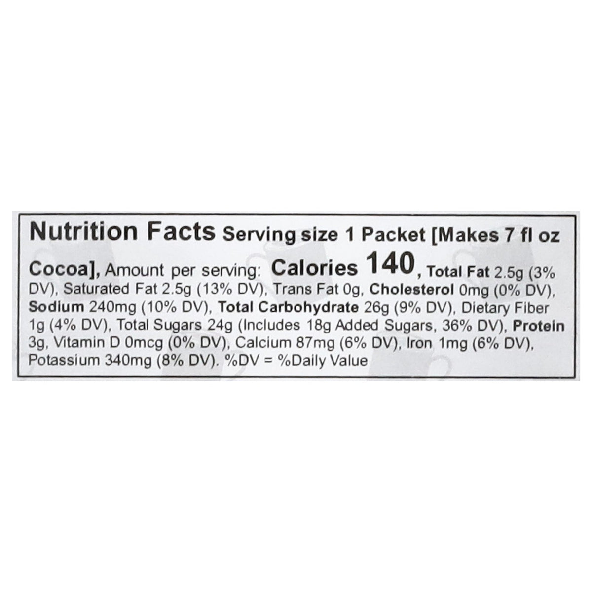 Cocoa Classics Chocolate Raspberry Cocoa Packets, 1.25 oz (Case of 12)