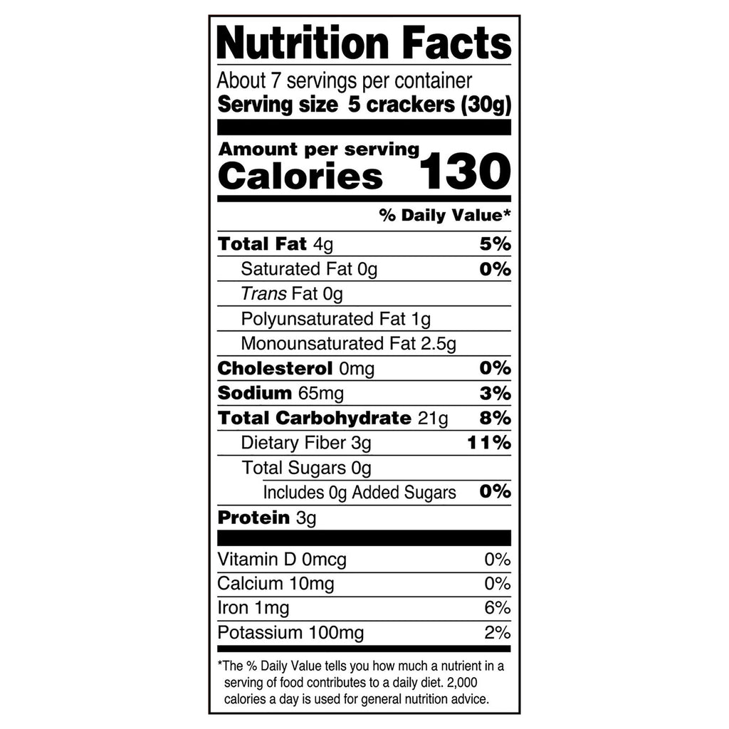 Back to Nature Rosemary Olive Oil Whole Wheat Crackers, 7 oz (Case of 12)