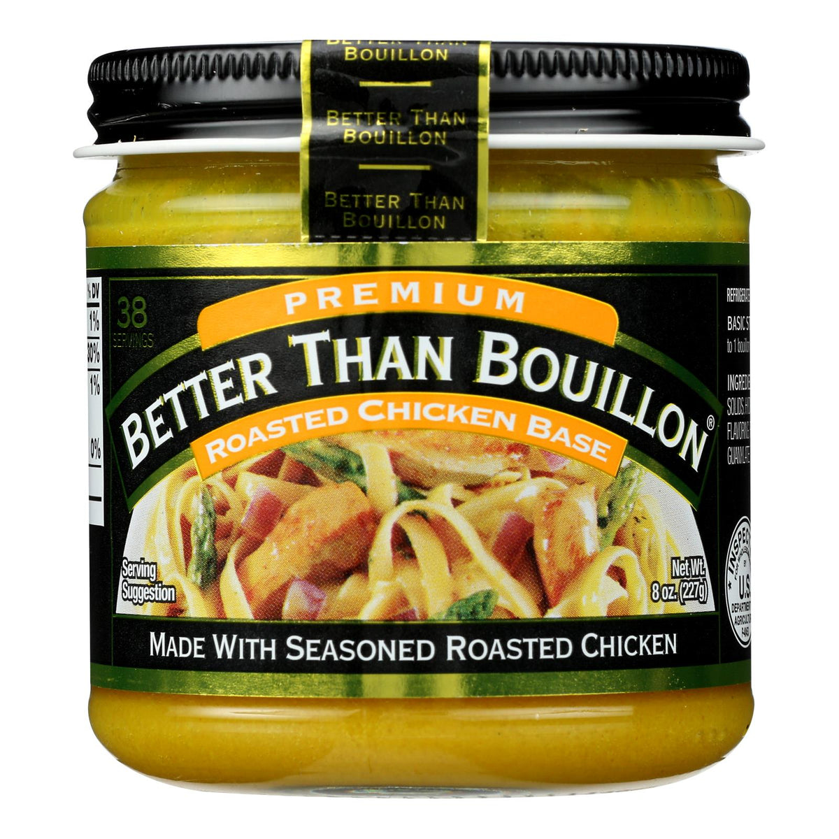 Better Than Bouillon Organic Seasoned Chicken Base, 8 oz (Case of 6)
